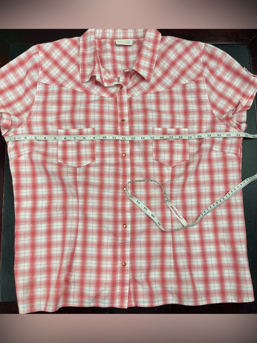 Shyanne plaid top - runs small! - Picture 7 of 8